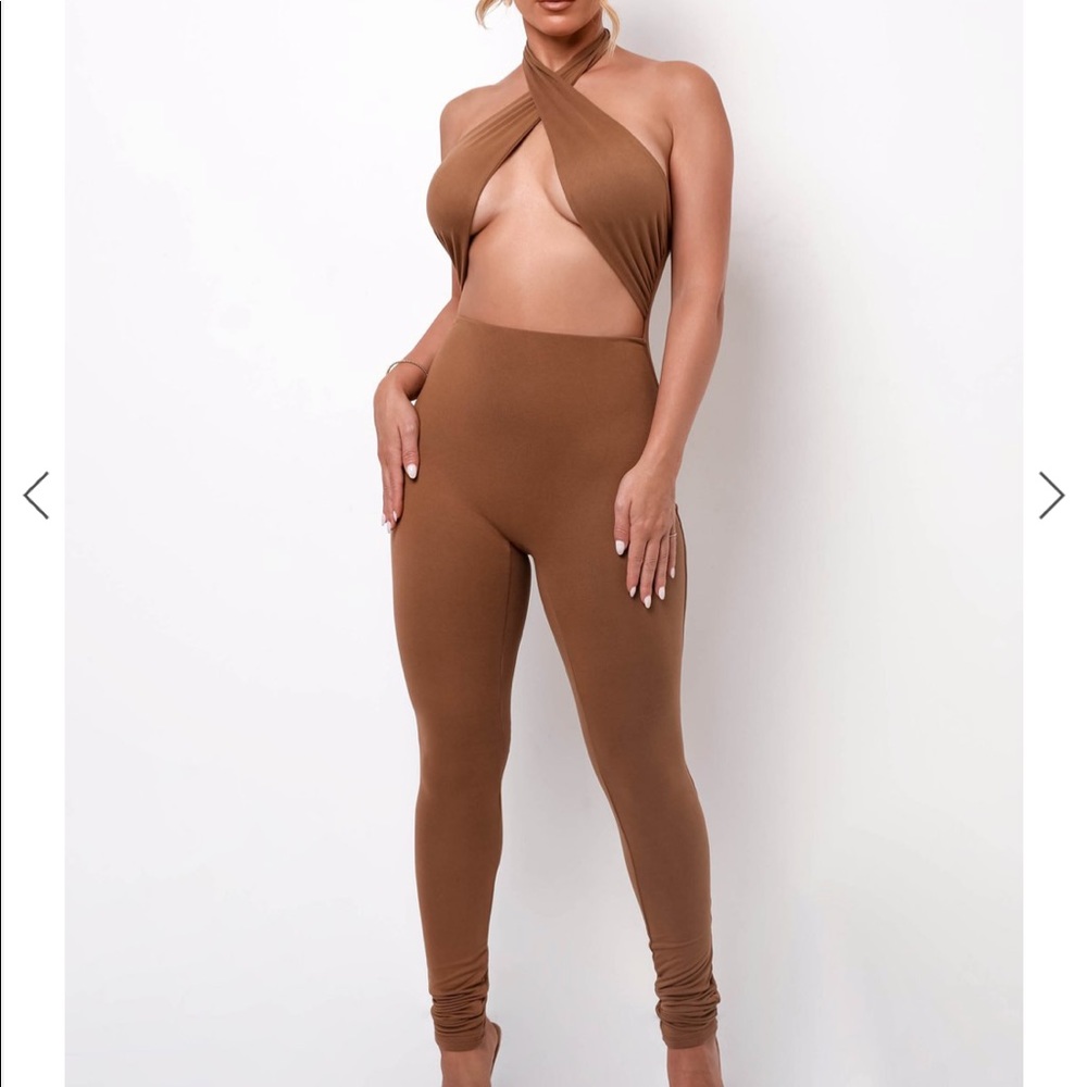 Myoutfitonline brown jumpsuit